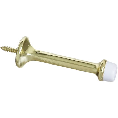 National Hardware National Hardware Zinc Brass Gold Rigid Door Stop Mounts to wall N199-380